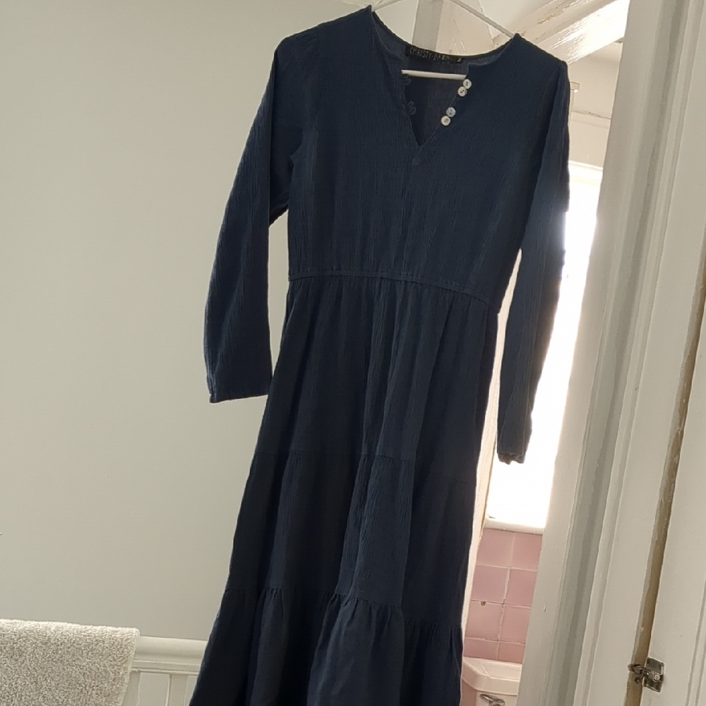 Christy Dawn River Dress XS/S Navy Rib